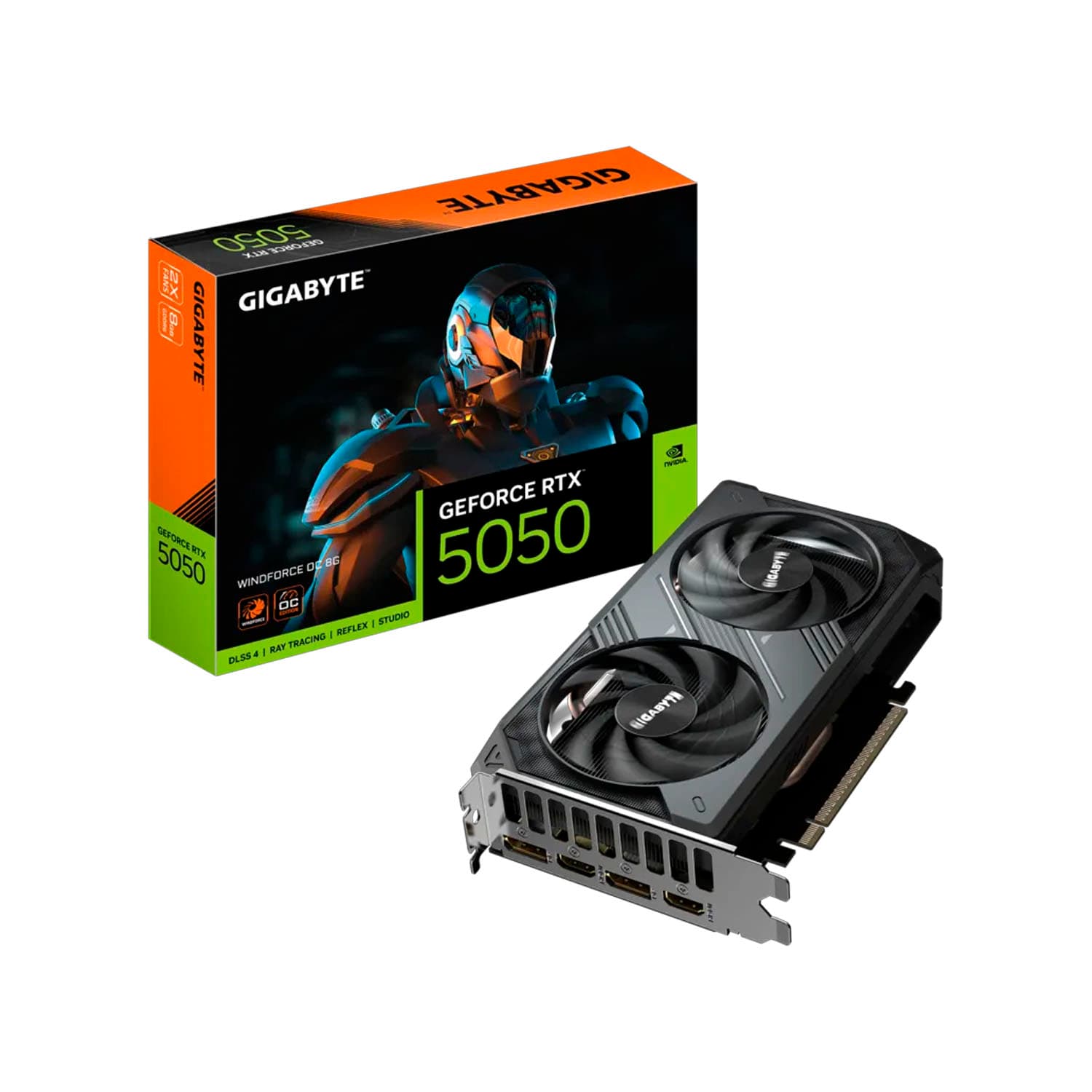 TARJETA DE VIDEO GIGABYTE RTX 5050 WINDFORCE 2 OC 8GB GDDR6