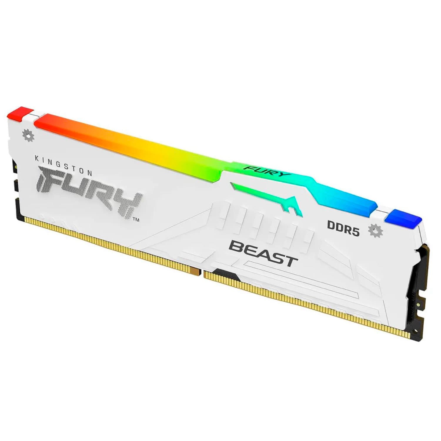 MEMORIA RAM KINGSTON FURY BEAST WHITE 16GB DDR5 6000MHZ RGB