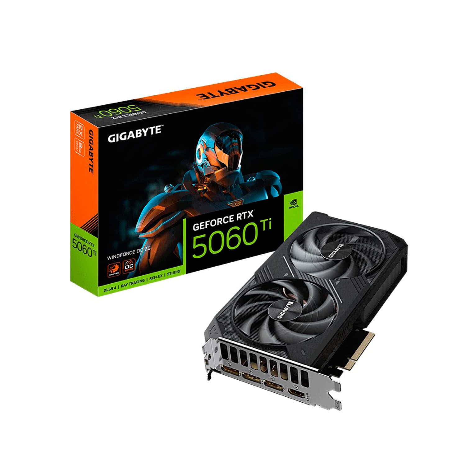 TARJETA DE VIDEO GIGABYTE RTX 5060 WINDFORCE OC 8G GDDR7