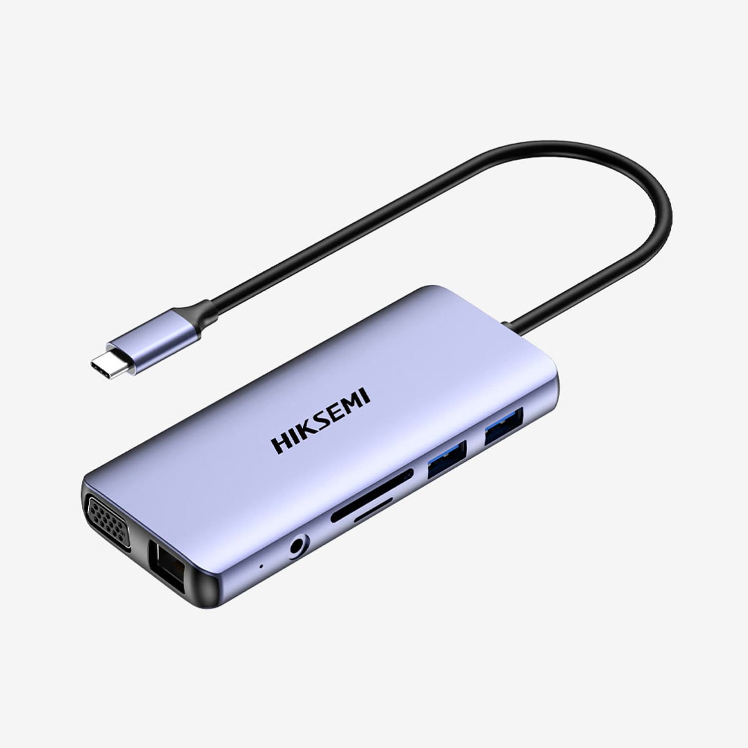HUB HIKSEMI USB-C CON /HDMI + RJ4.  11 EN 1