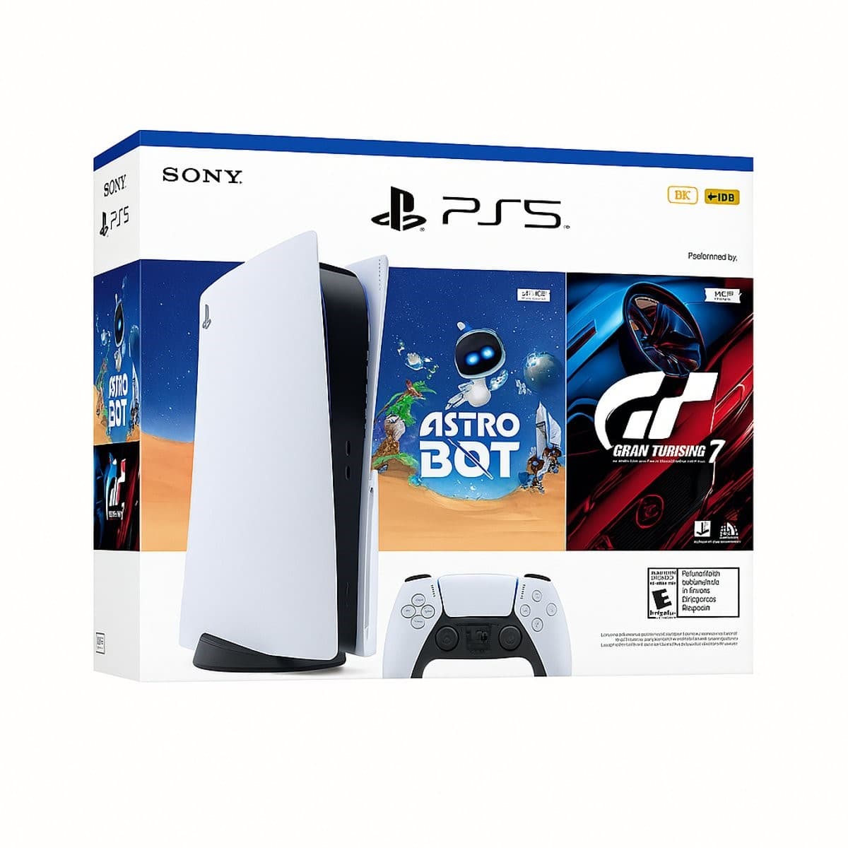 CONSOLA PS5 STANDARD c/ 2 juegos de regalo GT7 ASTRO 1TBGB