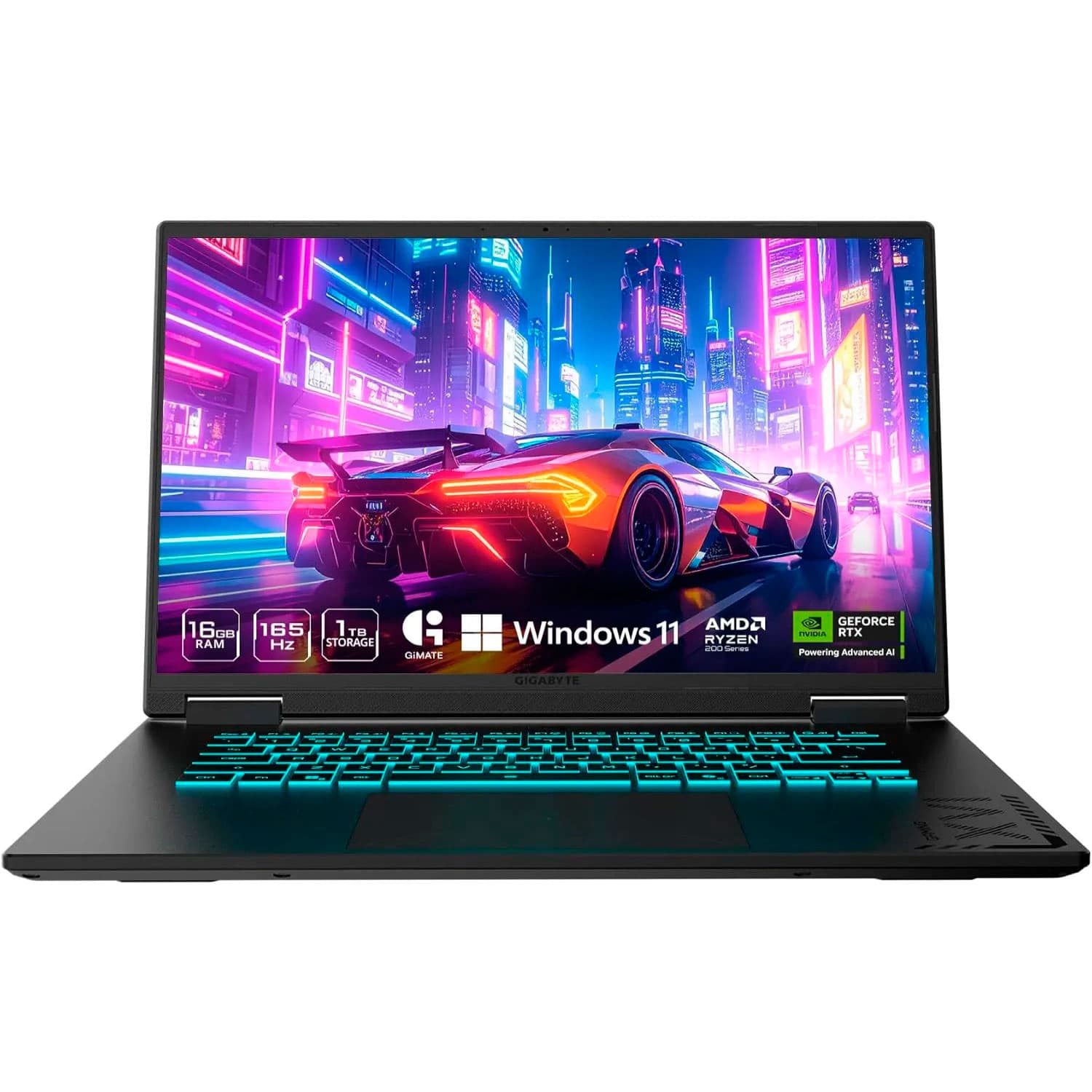 NOTEBOOK GIGABYTE A16 RYZEN 7 260- RTX 5060-16GB DDR5 - M.2 1TB - IPS