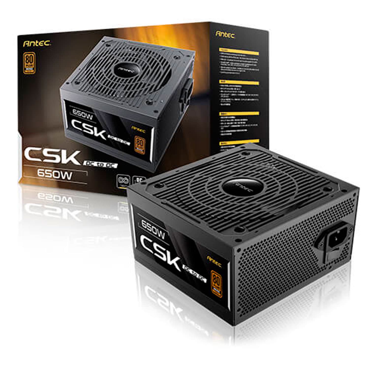 FUENTE ANTEC CSK650DC EC 80 PLUS BRONCE