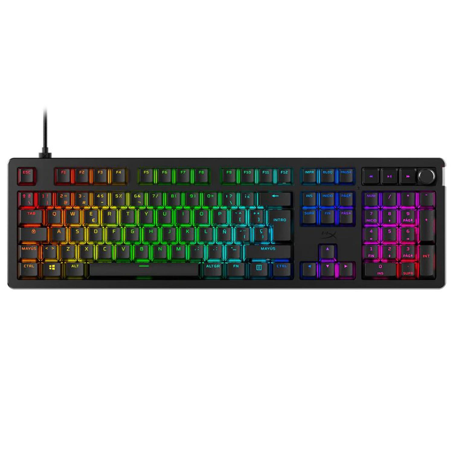 TECLADO GAMING HYPERX MECANICO RGB ALLOY RISE SWITCH RED