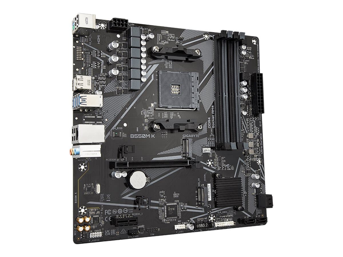 MOTHERBOARD GIGABYTE AMD B550M K  M.2