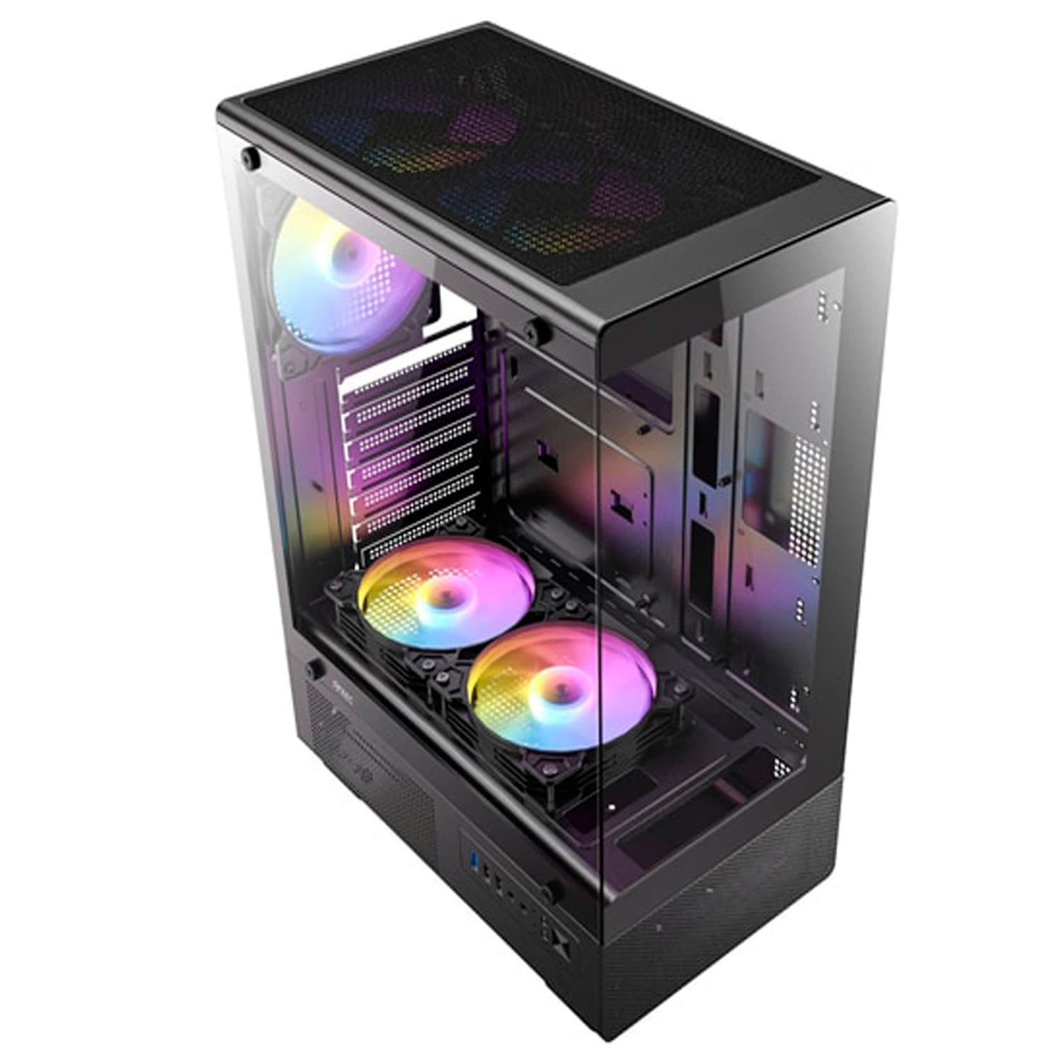 GABINETE ANTEC VCX300 ARGB BLACK MID TOWER ATX- MICRO-ATX, ITX