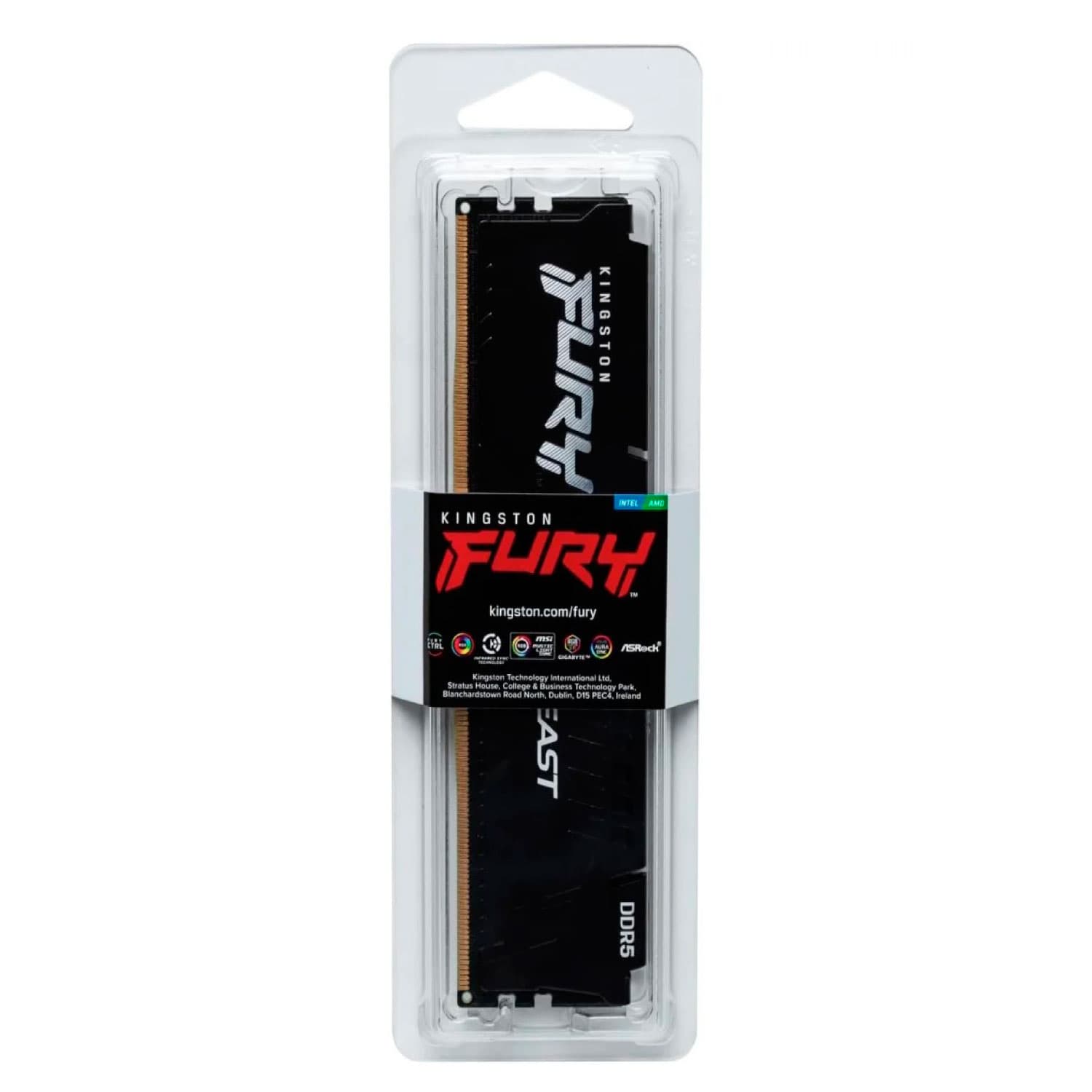 MEMORIA RAM KINGSTON FURY BEAST BLACK 8GB DDR5 6000MHZ EXPO