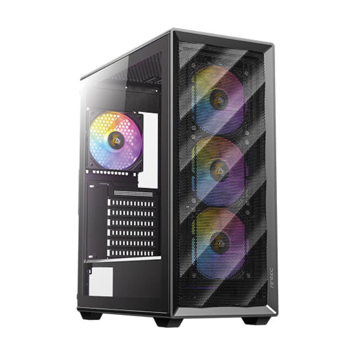 GABINETE ANTEC AX85 VIDRIO TEMPLADO - FANES ARGB C/4 INCLUIDOS