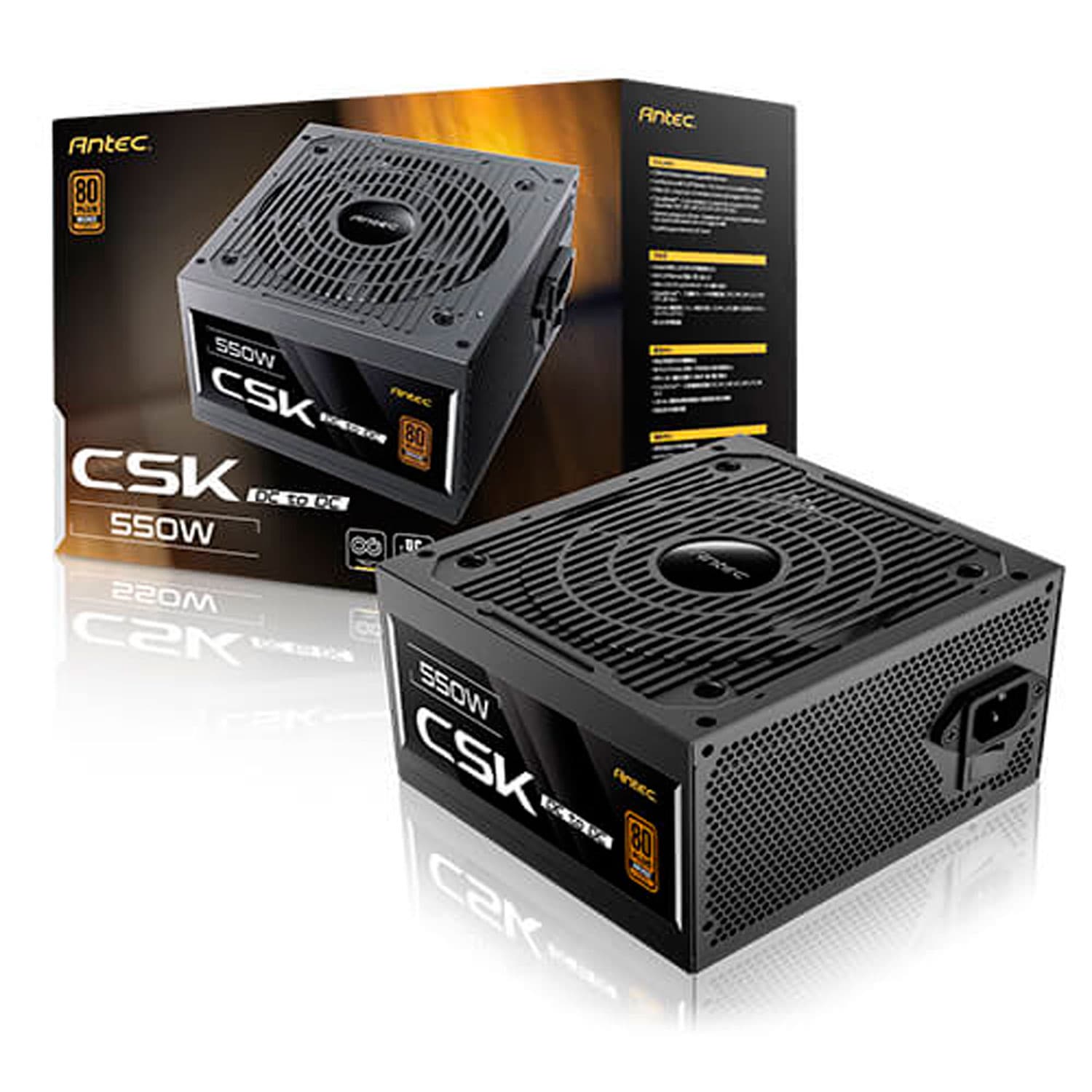 FUENTE ANTEC CSK550DC EC 80 PLUS BRONCE