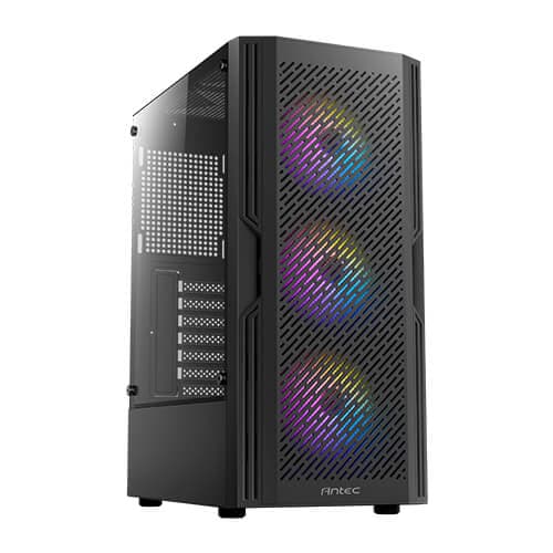 GABINETE GAMING ANTEC AX20 ELITE BLACK MID TOWER ATX, MICRO-ATX, ITX