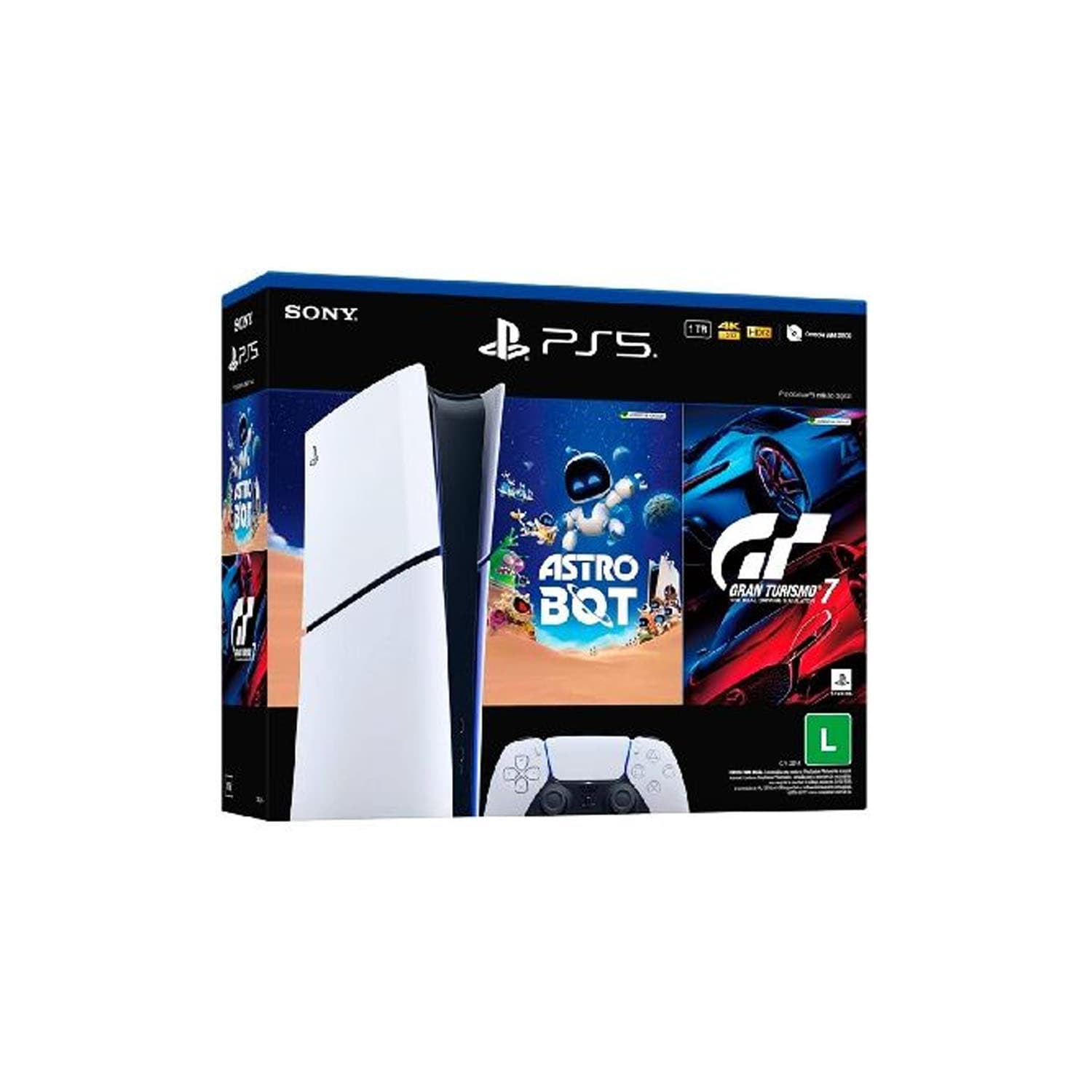 CONSOLA PS5 DIGITAL C/2 JUEGOS GT7 ASTROBOT 1TB