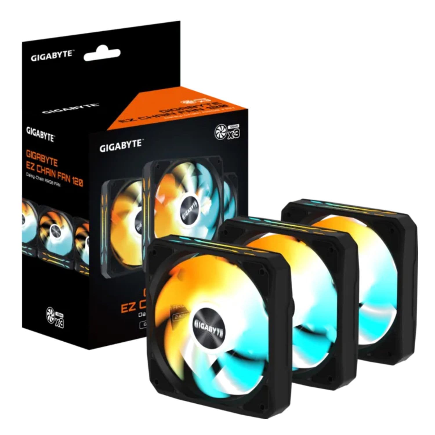 KIT VENTILADORES GIGABYTE EZ CHAIN FAN 120