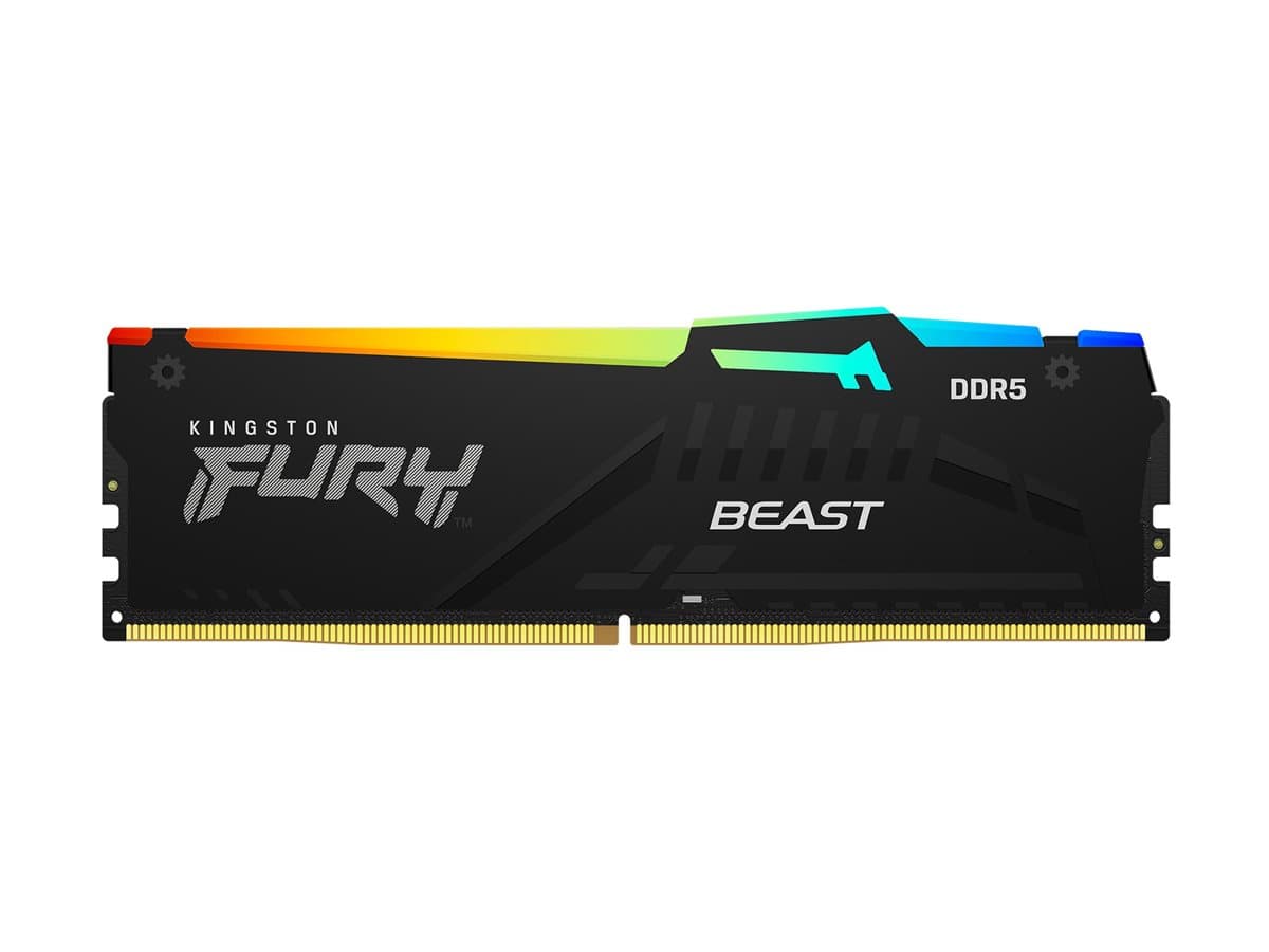 MEMORIA GAMING RAM KINGSTON FURY BEAST BLACK 8GB DDR5 5200MHZ