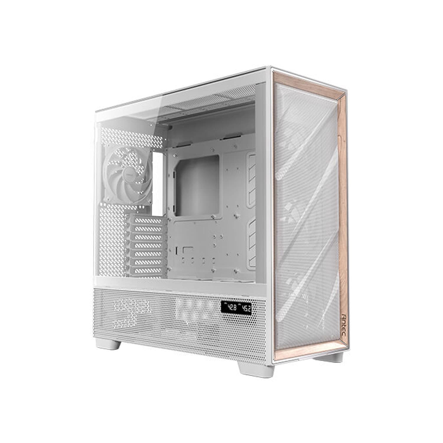 GABINETE ANTEC FLUX PRO WHITE BLANCO