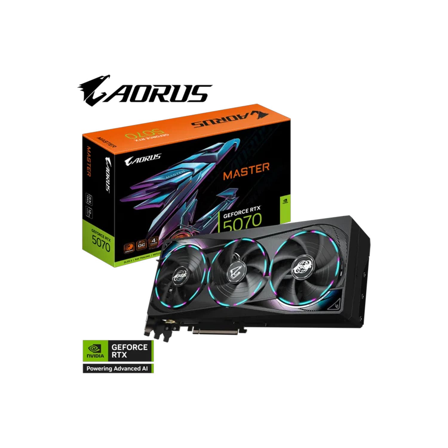 PLACA DE VIDEO NVIDIA RTX 5070 GIGABYTE AORUS MASTER 12GB