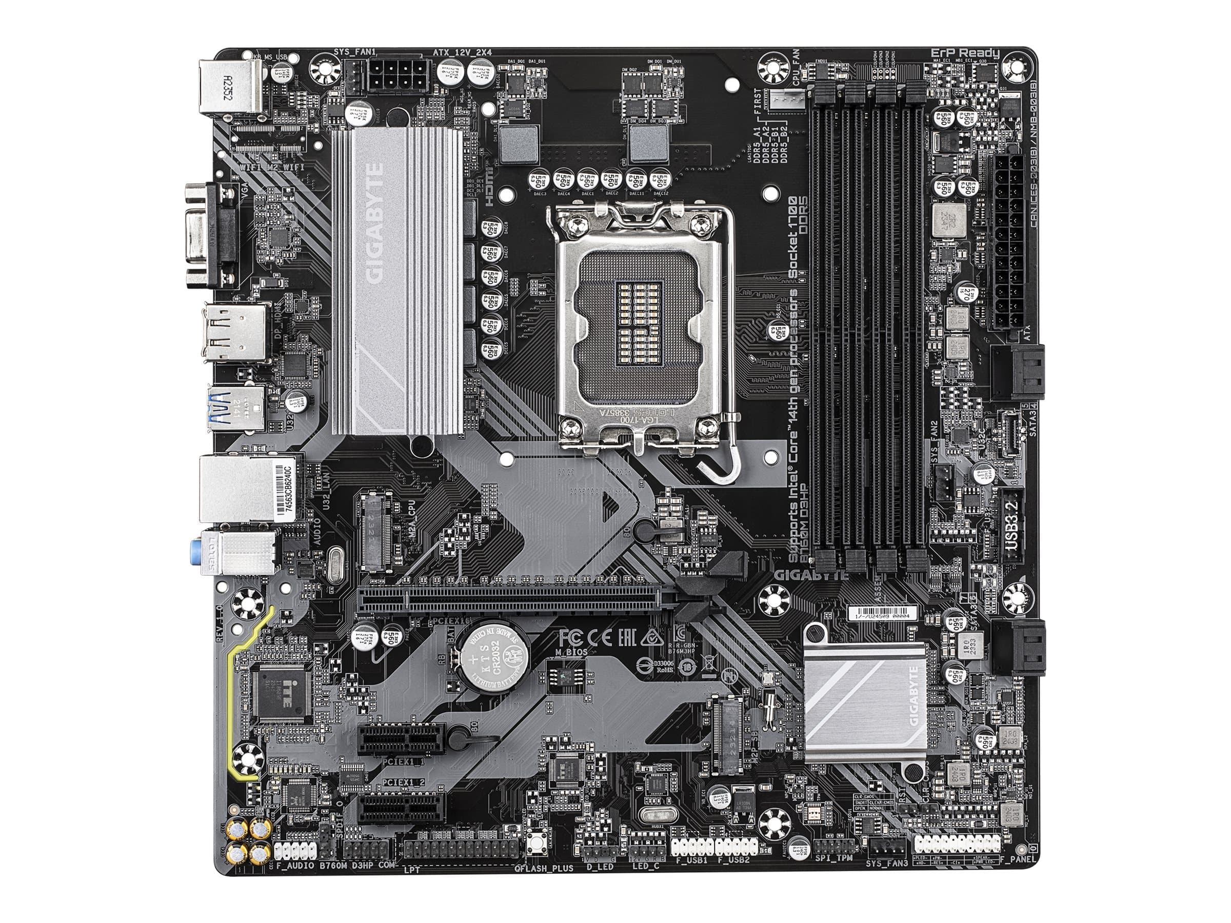 MOTHERBOARD GIGABYTE INTEL B760M D3HP 4X DDR5 M.2 LGA 1700