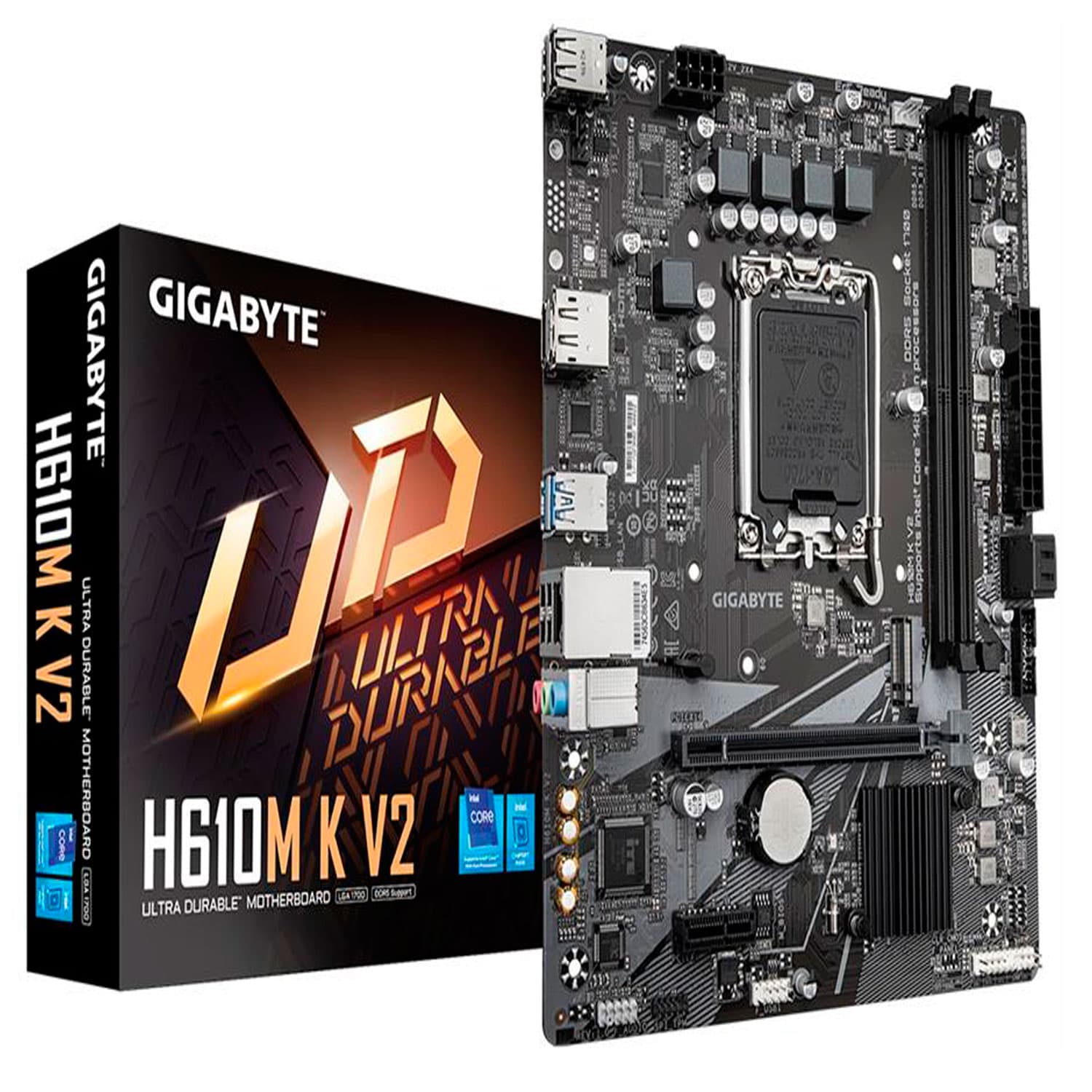 MOTHERBOARD GIGABYTE INTEL H610M K V2 DDR5 M.2 LGA 1700