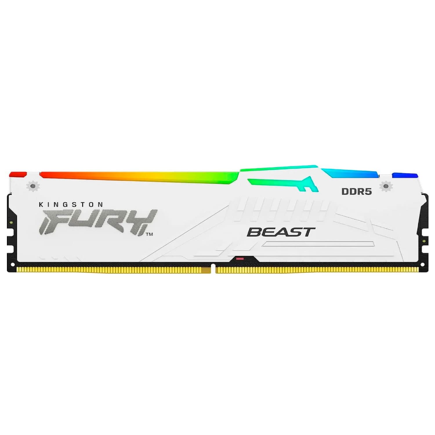 MEMORIA RAM KINGSTON FURY BEAST WHITE 16GB DDR5 6000MHZ RGB