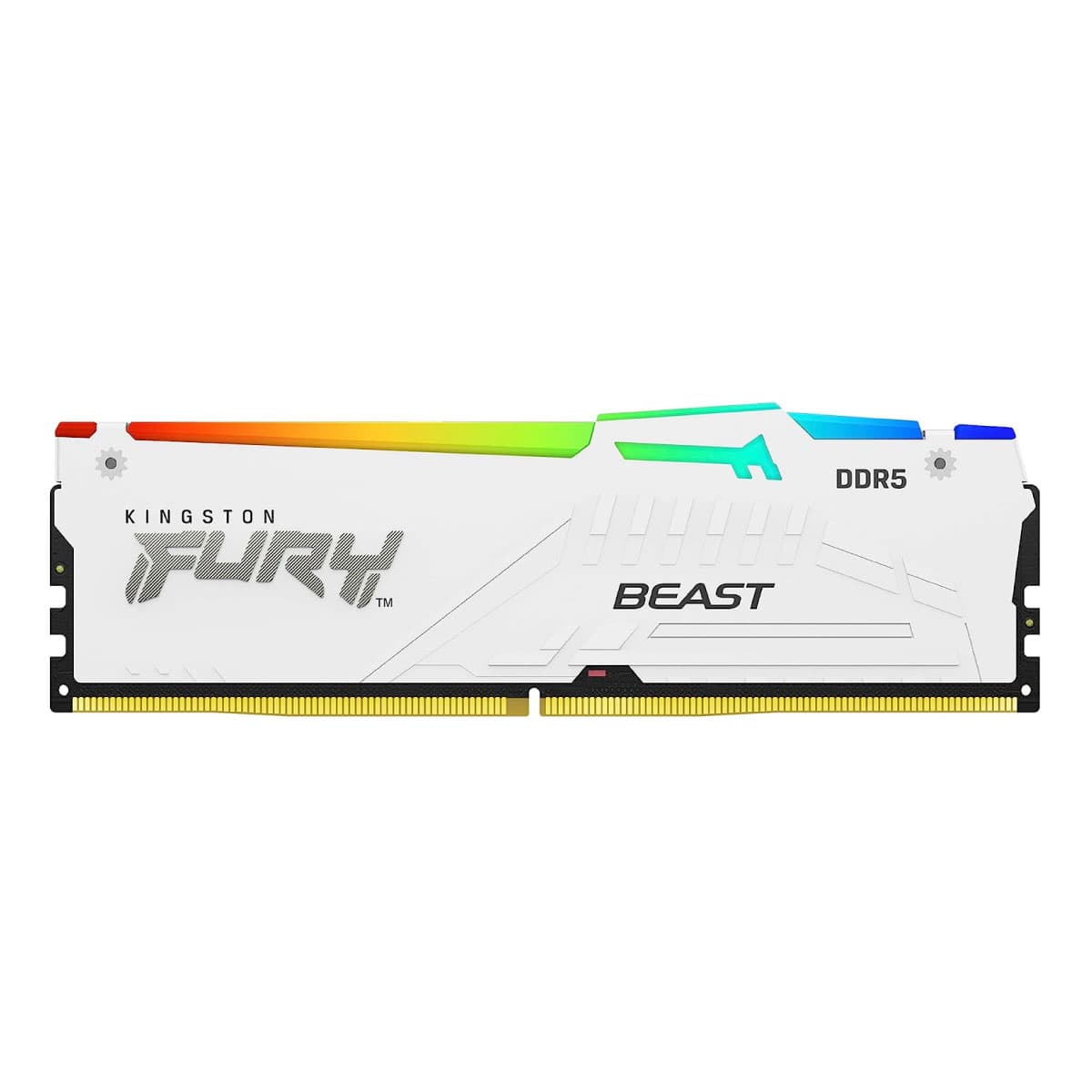 MEMORIA RAM KINGSTON FURY BEAST WHITE 16GB DDR5 5600MHZ RGB XMP