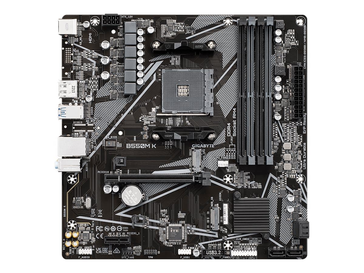 MOTHERBOARD GIGABYTE AMD B550M K M.2