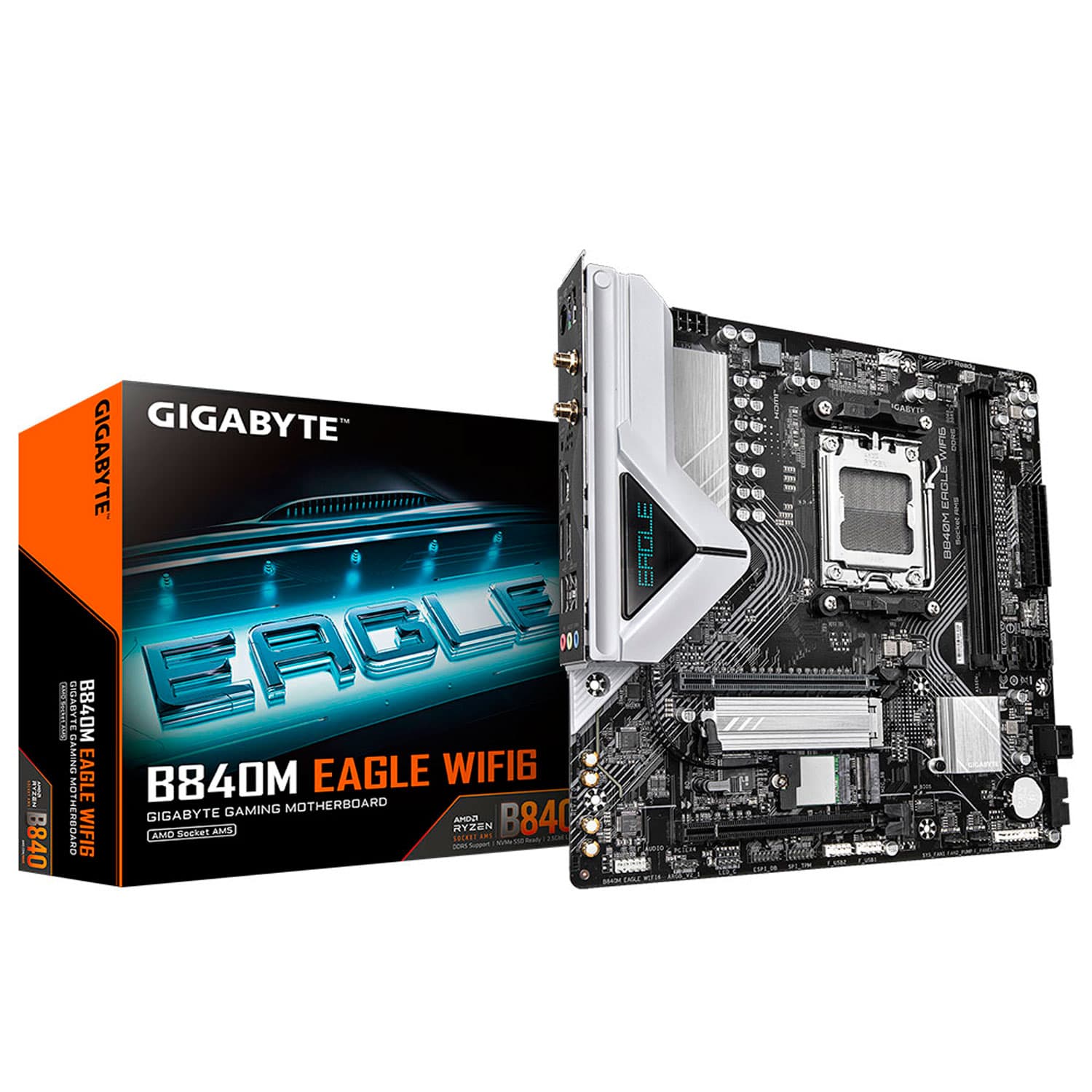 MOTHERBOARD GIGABYTE AMD B840M EAGLE WIFI6 REV 1.2 AM5