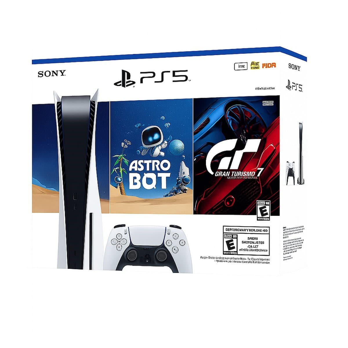CONSOLA PS5 STANDARD c/ 2 juegos de regalo GT7 ASTRO 1TBGB