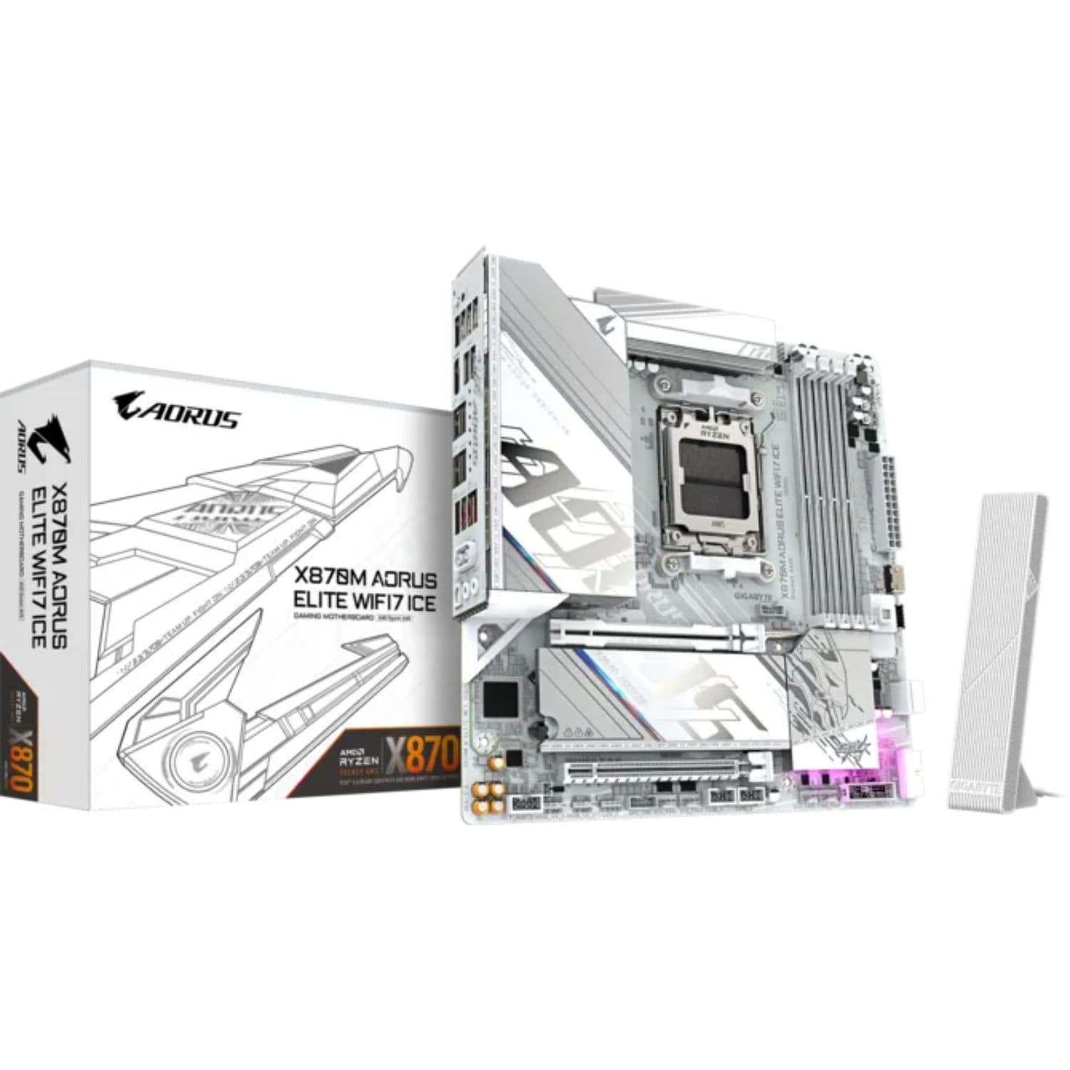MOTHERBOARD GIGABYTE X870M A ELITE ICE WIFI7 AM5
